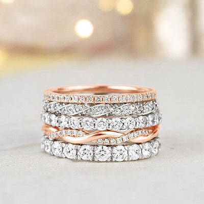 How To Wear Stackable Wedding Rings