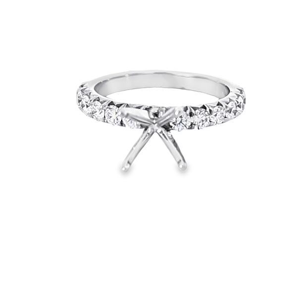 FRENCH PAVE DIAMOND ENGAGEMENT RING SETTING – 0.75 TCW