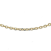 YELLOW GOLD ADJUSTABLE CABLE CHAIN 24"