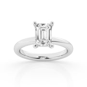 DIAMOND SOLITAIRE ENGAGEMENT RING – 1 CT EMERALD