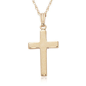 SMALL GOLD CROSS PENDANT NECKLACE