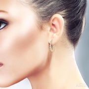 Inside-Out Diamond Round Hoop Earrings - 2Cttw