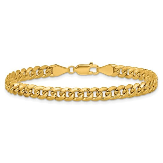 GOLD MIAMI CUBAN BRACELET 8"