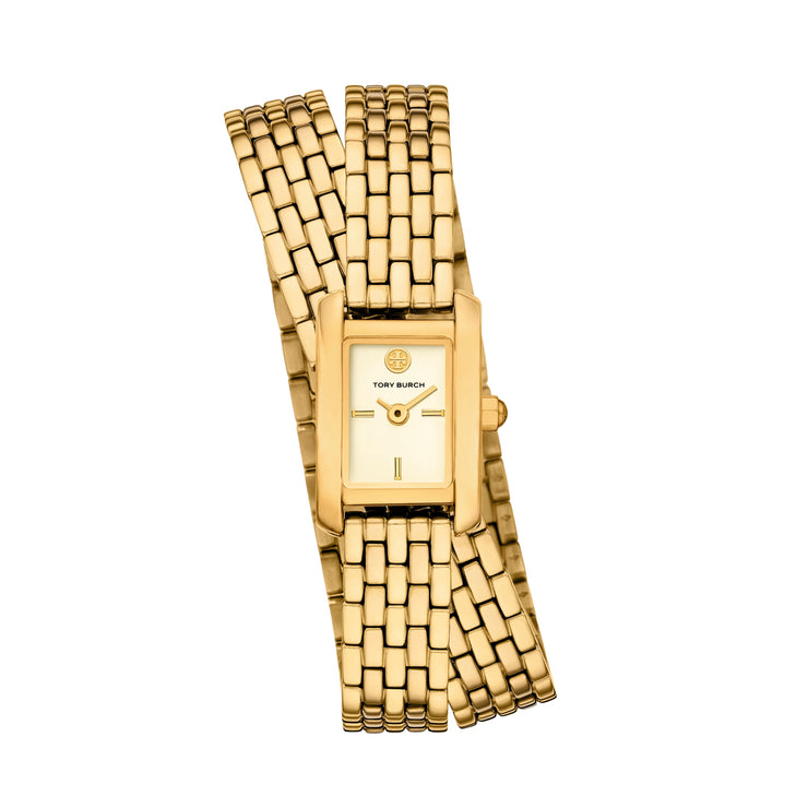 Tory Burch - Mini Eleanor Double Wrap Watch Gold Tone