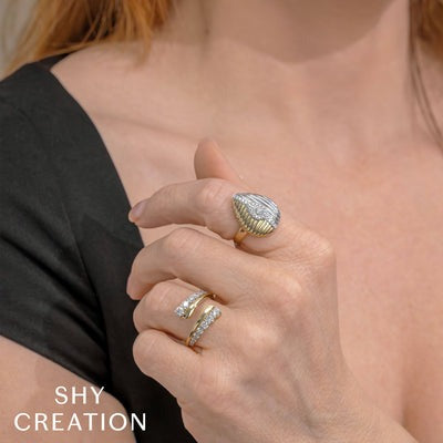 Shy Creation - Diamond Bypass Ring