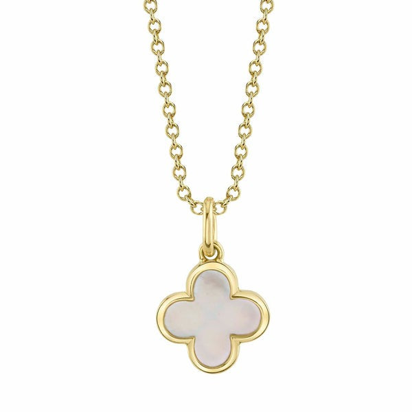 Shy Creation - Mother of Pearl Clover Pendant