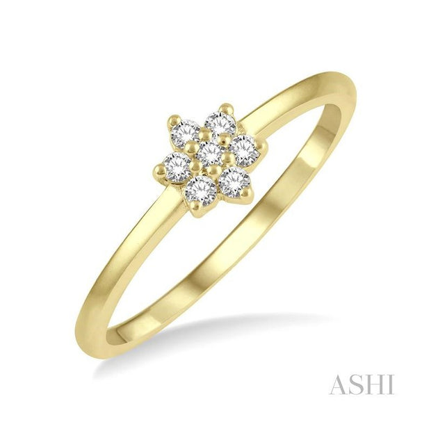 Ashi - Diamond Flower Ring