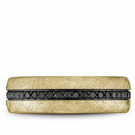 CROWN RING - BLACK DIAMOND WEDDING BAND