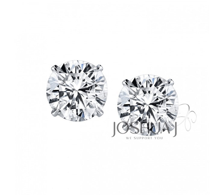 Diamond Stud Earrings - 5 Ct