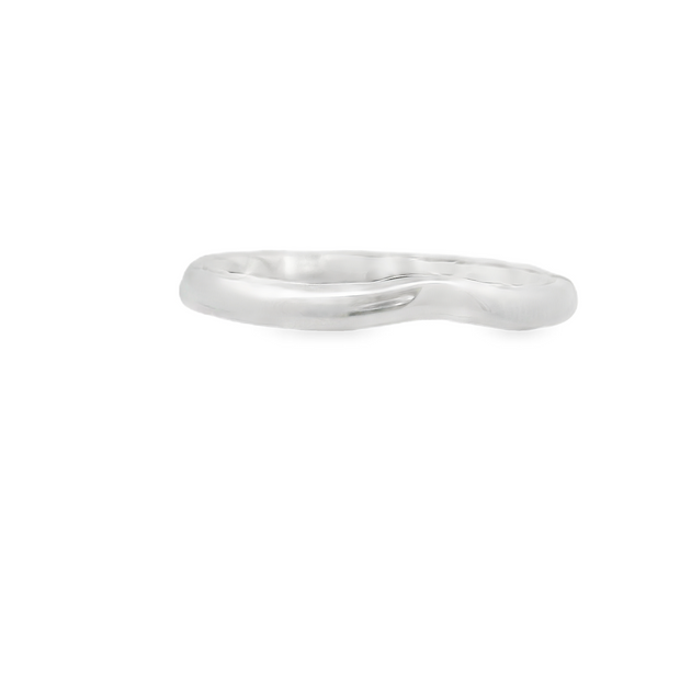 A Jaffe - Contour White Gold Wedding Band