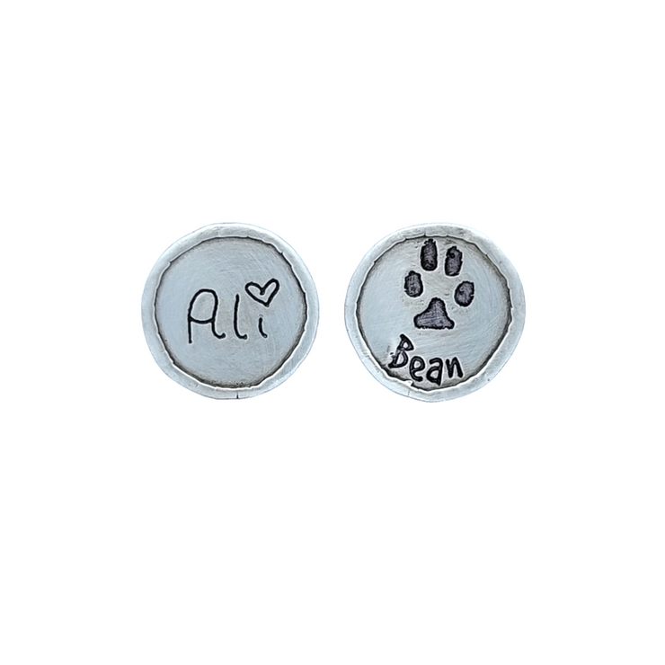 SILVER CUSTOMIZABLE CUFF LINKS