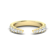 Tapered Open Claw Diamond Band