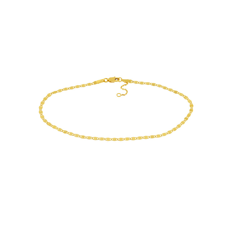 YELLOW GOLD VALENTINO ANKLET