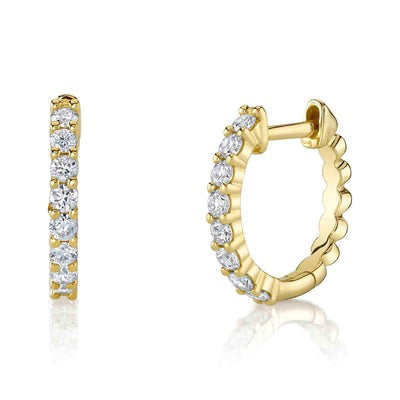 Shy Creation - Diamond Huggie Hoops