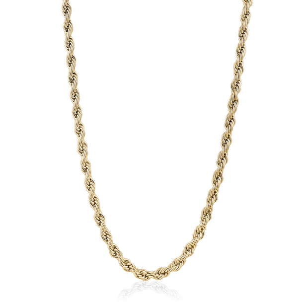 Gold Plated 3mm Rope Chain