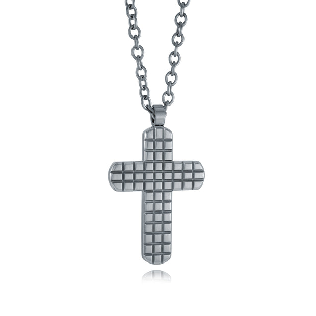 Italgem Steel - Reversible Cross Pendant