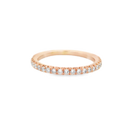 PAVE DIAMOND WEDDING BAND – 0.25 TCW