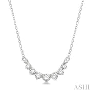 ASHI - GRADUATED DIAMOND SMILE NECKLACE