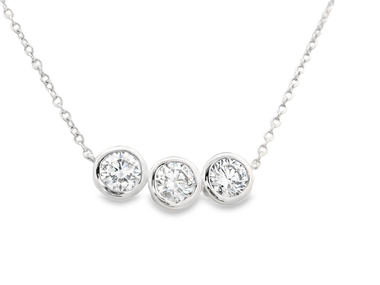 3 Stone Diamond Pendant