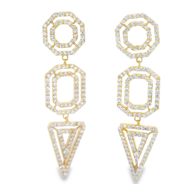 Diamond Dangle Earring