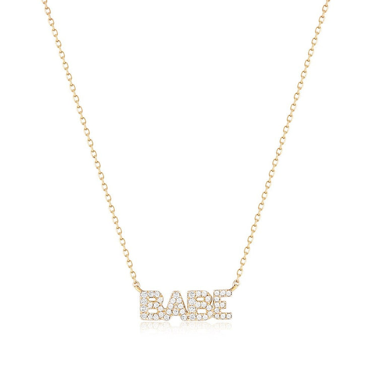 "BABE" Diamond Necklace