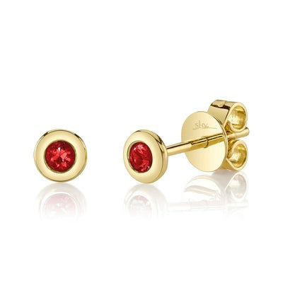 SHY CREATION - RUBY STUD EARRINGS