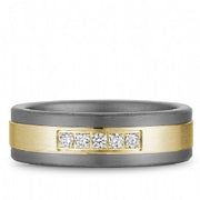 CROWN RING - MENS DIAMOND BAND