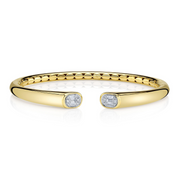 Shy Creation - 0.20Ct Diamond Baguette Bangle