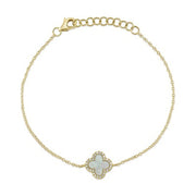 Shy Creation - Mother Of Pearl Clover Bracelet