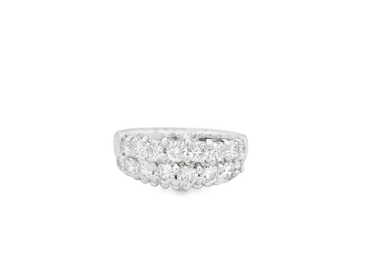 Double Row Diamond Ring