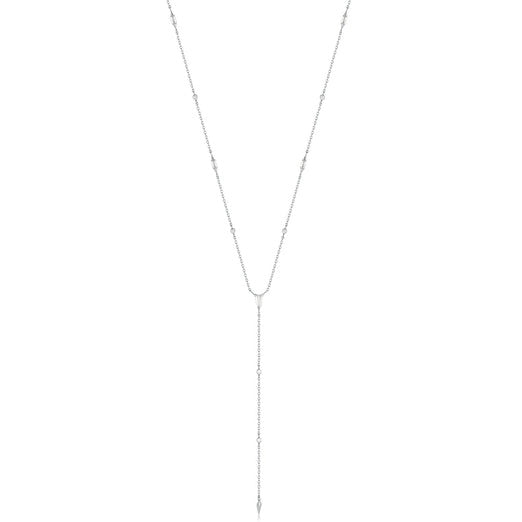 ANIA HAIE - SILVER SPARKLE POINT Y NECKLACE