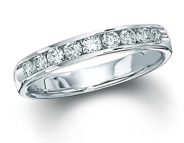 CHANNEL SET DIAMOND WEDDING BAND (1.00CTTW)