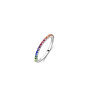 TI SENTO - RAINBOW CUBIC ZIRCONIA RING