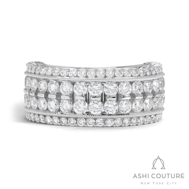 Couture Classic 4-Row Diamond Fashion Ring