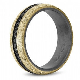 CROWN RING - BLACK DIAMOND WEDDING BAND