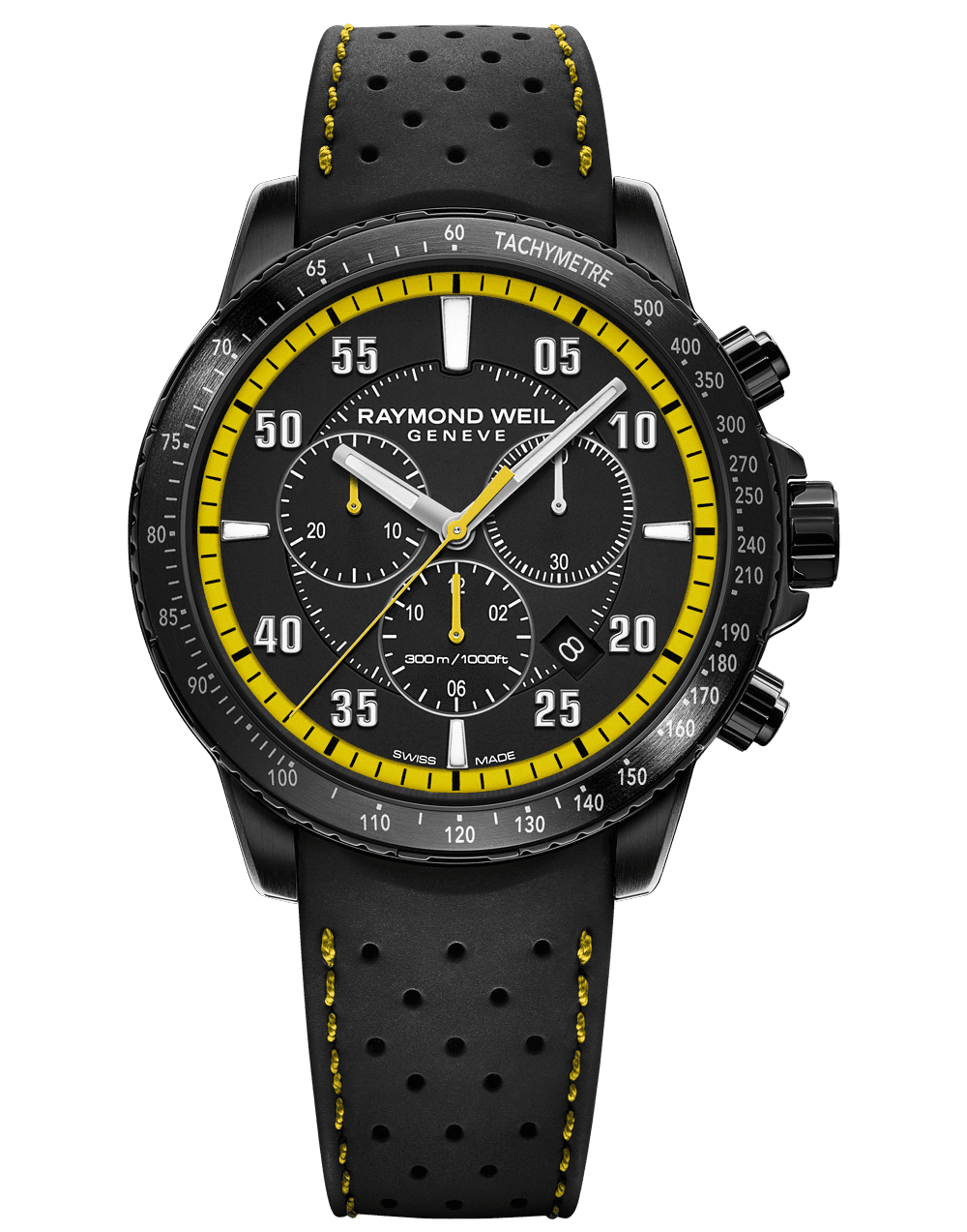 Raymond weil rubber strap hotsell