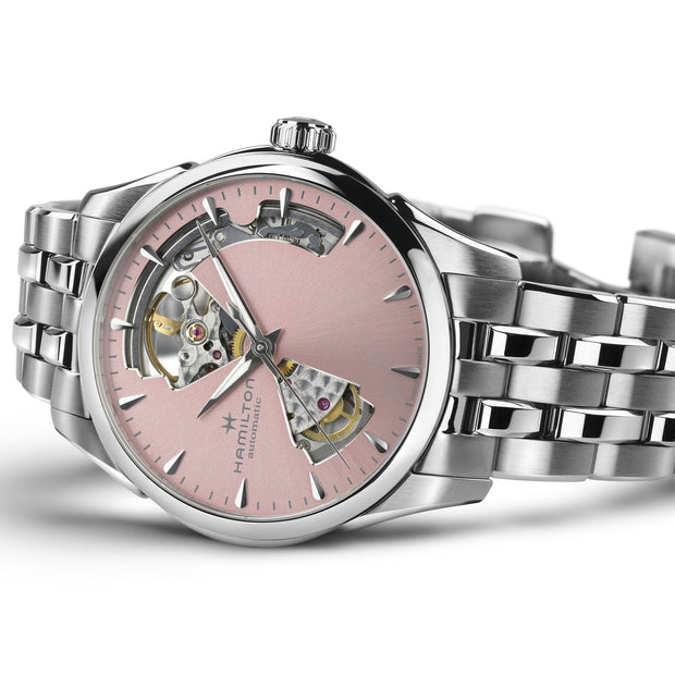 Hamilton - Jazzmaster Open Heart - Pink Dial
