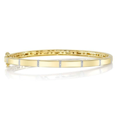 Shy Creation - Diamond Bangle Bracelet