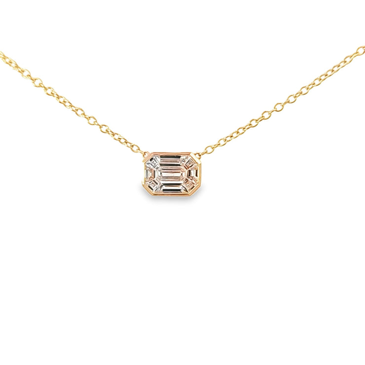 BAGUETTE DIAMOND CLUSTER PENDANT