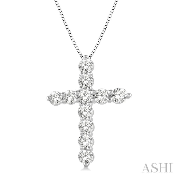 ASHI - 1 CARAT CROSS DIAMOND PENDANT