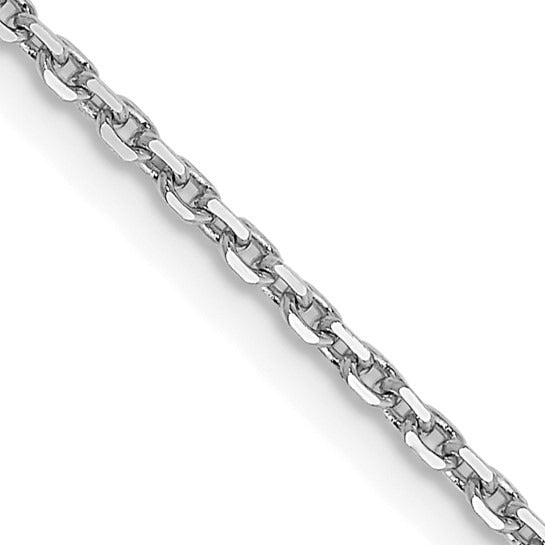 GOLD DIAMOND-CUT CABLE CHAIN 18"