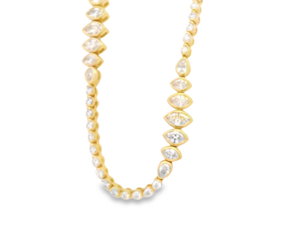 Various Shapes Diamond Necklace