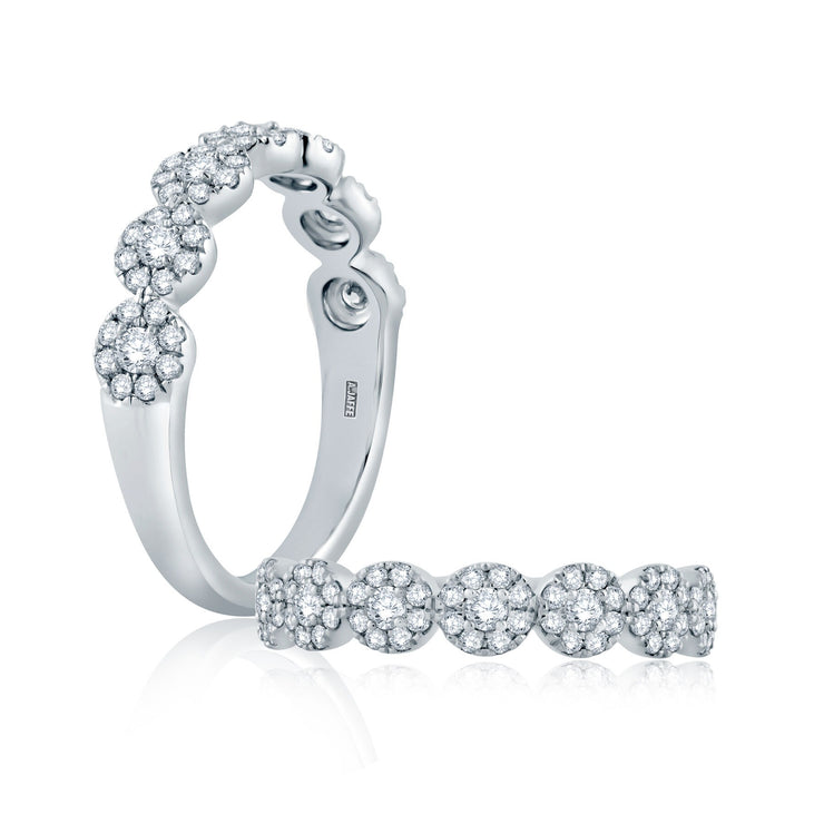 A Jaffe - Diamond Cluster Wedding Band