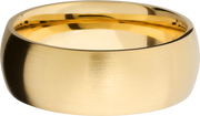 14K Yellow gold 8mm domed band