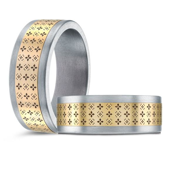 GOLD & TANTALUM MARDINI WEDDING BAND