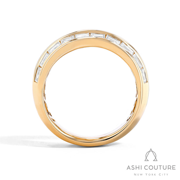 Couture Duchess Baguette Wide Diamond Fashion Ring