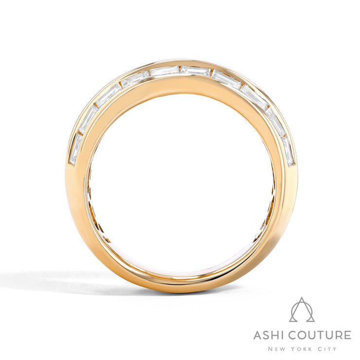 Couture Duchess Baguette Wide Diamond Fashion Ring