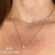 SHY CREATION - DIAMOND BUTTERFLY PENDANT