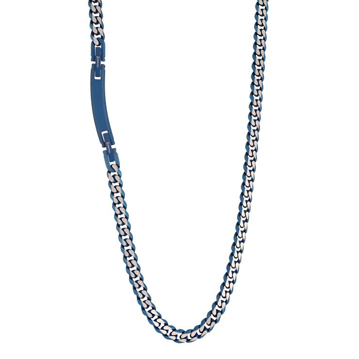 BLUE 5.5MM CUBAN CHAIN