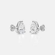 Pear Diamond Stud Earrings